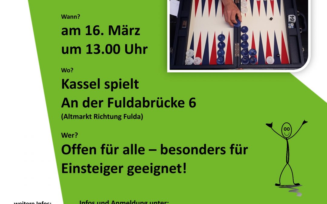 1. Backgammon-Turnier in Kassel