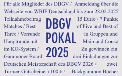 Jetzt für den DBGV-Pokal anmelden